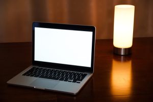 laptop with damage trackpad