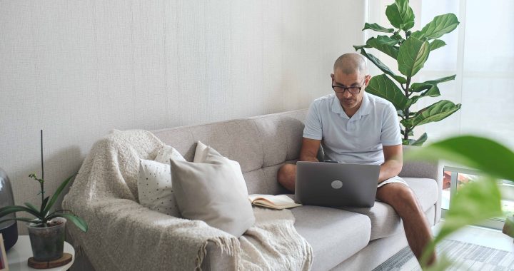 Man Angry Because His Laptop is Running Slow